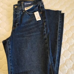 Old Navy Dark Blue Straight-Leg Jeans